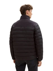 TOM TAILOR Steppmantel Hybrid Jacket Schwarz/Gelb