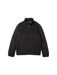 TOM TAILOR Steppmantel Hybrid Jacket Schwarz/Gelb