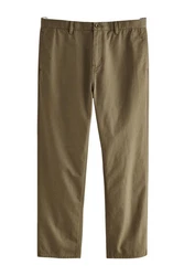 Next Chinohose Straight Fit Khaki/Dunkelgrün