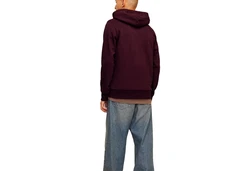 Jack & Jones Kapuzensweatshirt JJALVIS Sweat Hood Dunkelrot/Orange/Rot/Bordeaux