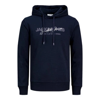 Jack & Jones Kapuzensweatshirt JJALVIS Sweat Hood Dunkelblau/Blau Jack & Jones Kapuzensweatshirt JJALVIS Sweat Hood Dunkelblau/Blau