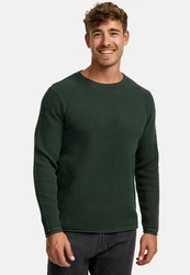 Indicode Strickpullover INPetri Dunkelgrün