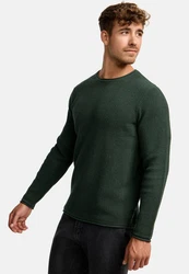 Indicode Strickpullover INPetri Dunkelgrün