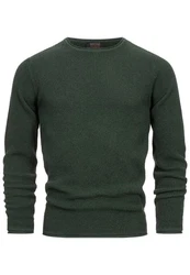 Indicode Strickpullover INPetri Dunkelgrün
