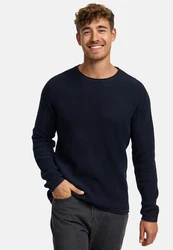 Indicode Strickpullover INPetri Dunkelblau/Hellblau/Blau
