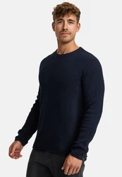 Indicode Strickpullover INPetri Dunkelblau/Hellblau/Blau