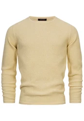 Indicode Strickpullover INPetri Gelb/Gold/Khaki