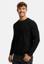 Indicode Strickpullover INPetri Schwarz/Dunkelgrau/Dunkelgrün