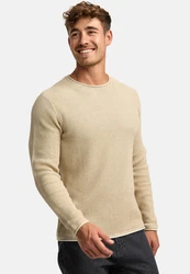 Indicode Strickpullover INPetri Khaki/Beige/Braun/Gold