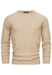 Indicode Strickpullover INPetri Khaki/Beige/Braun/Gold