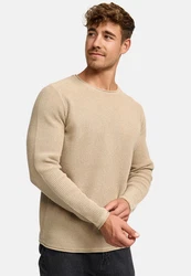 Indicode Strickpullover INPetri Khaki/Beige/Braun/Gold/Gelb