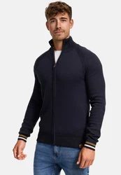 Indicode Strickjacke INArutemia Dunkelblau/Dunkelgrau/Hellblau