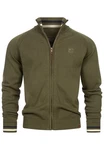 Indicode Strickjacke INArutemia Dunkelgrün/Khaki