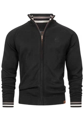 Indicode Strickjacke INArutemia Schwarz/Dunkelgrau/Grau