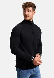 Indicode Strickjacke INArutemia Schwarz/Dunkelgrau/Grau