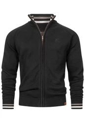Indicode Strickjacke INArutemia Schwarz/Dunkelgrau/Grau