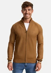 Indicode Strickjacke INArutemia Braun/Orange