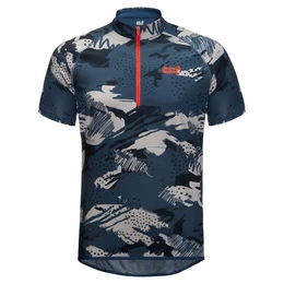 Kurzarmshirt M Tourer Halfzip Print T Herren