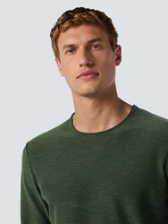 NO EXCESS Strickpullover Stone Washed