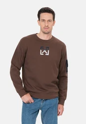 Key Largo Sweatshirt MSW KLELECTION Braun/Bordeaux/Rot/Khaki