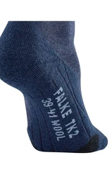 FALKE Wandersocken TK2 Wool Dunkelblau/Blau/Lila