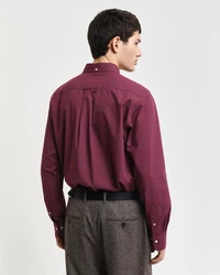 Gant Langarmhemd REG MICRO PRINT SHIRT rot/wine rot