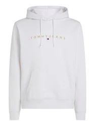 Tommy Jeans Sweatshirt TJM REG LINEAR GOLD HOOD EXT Grau/Weiß/Khaki/Braun/Hellblau