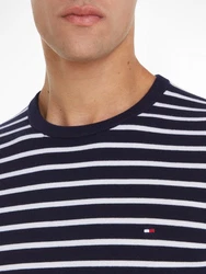 TOMMY HILFIGER Pullover 'ESSENTIAL' marine/wei