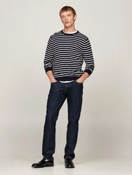 TOMMY HILFIGER Pullover 'ESSENTIAL' marine/wei