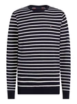 TOMMY HILFIGER Pullover 'ESSENTIAL' marine/wei