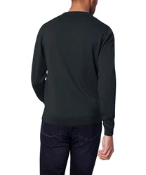 Pierre Cardin Strickpullover Rundhals Dunkelblau/Blau