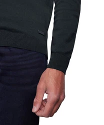 Pierre Cardin Strickpullover Rundhals Dunkelblau/Blau