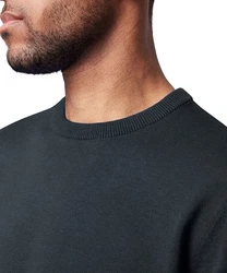 Pierre Cardin Strickpullover Rundhals Dunkelblau/Blau