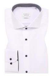 Eterna Langarmhemd MODERN FIT NON IRON Weiß/Grün/Lila