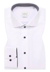 Eterna Langarmhemd MODERN FIT NON IRON Weiß/Grün/Lila