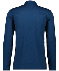 RAGMAN Langarm Poloshirt Softknit Blau/Dunkelblau