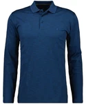 RAGMAN Langarm Poloshirt Softknit Blau/Dunkelblau