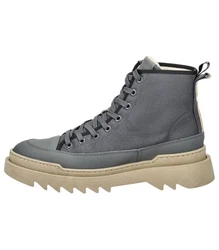 Sneaky Steve Stiefelette Nylon Schnürstiefelette Hellgrau/Dunkelgrau/Grau/Blau