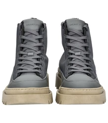 Sneaky Steve Stiefelette Nylon Schnürstiefelette Hellgrau/Dunkelgrau/Grau/Blau