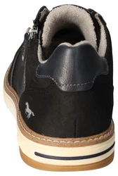 Mustang Shoes Schnürschuh mit Reißverschluss Schwarz/Creme