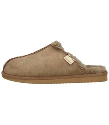 Shepherd Hausschuhe Hugo Beige/Braun/Khaki/Dunkelgrün