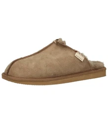 Shepherd Hausschuhe Hugo Beige/Braun/Khaki/Dunkelgrün