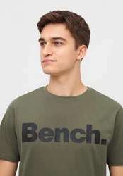 Bench. T-Shirt LEANDRO Dunkelgrün/Grün/Khaki