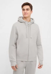 Bench. Sweatjacke BRAXTON Hellgrau/Grau/Braun
