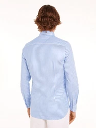 Tommy Hilfiger Businesshemd CLASSIC POPLIN STRIPE SF SHIRT blau/optic wei