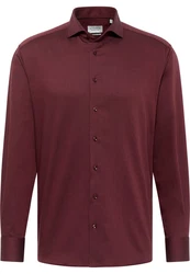 Eterna Langarmhemd MODERN FIT NON IRON Dunkelrot/Bordeaux/Braun/Rot