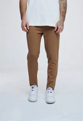 2Y Studios Stoffhose Cropped Pants (1-tlg) Khaki/Beige/Braun/Rot