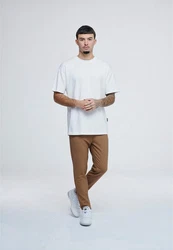 2Y Studios Stoffhose Cropped Pants (1-tlg) Khaki/Beige/Braun/Rot