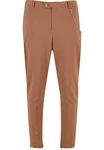 2Y Studios Stoffhose Cropped Pants (1-tlg) Khaki/Beige/Braun/Rot