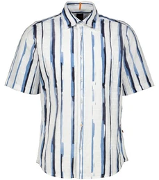 Langarmhemd Herren Freizeithemd RASH Kurzarm Regular Fit (1-tlg)